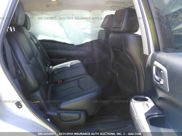 5N1AR2MN7EC695798 - 2014 NISSAN PATHFINDER S/SV/SL/PLATINUM 银色 照片 8