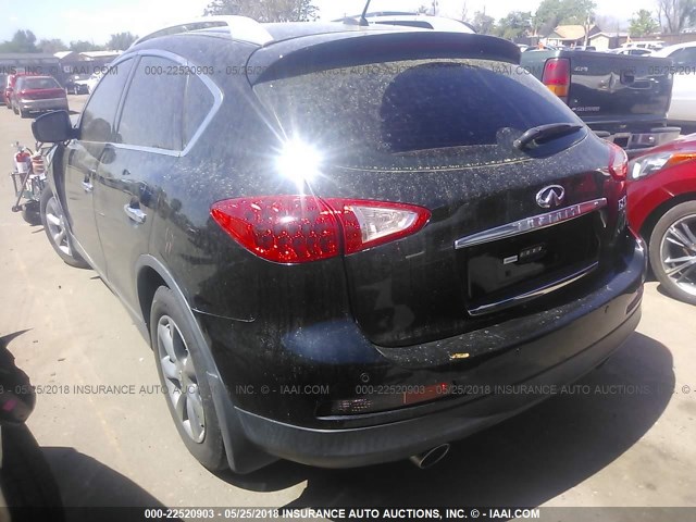 JNKAJ09F58M360389 - 2008 INFINITI EX35 JOURNEY BLACK photo 3