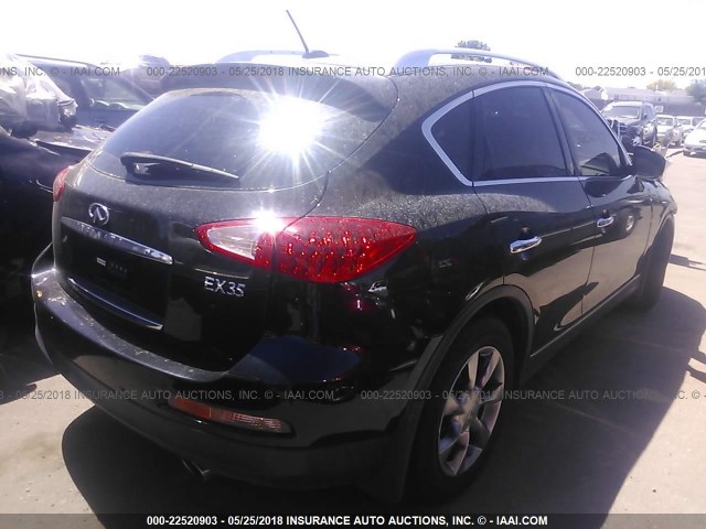 JNKAJ09F58M360389 - 2008 INFINITI EX35 JOURNEY BLACK photo 4