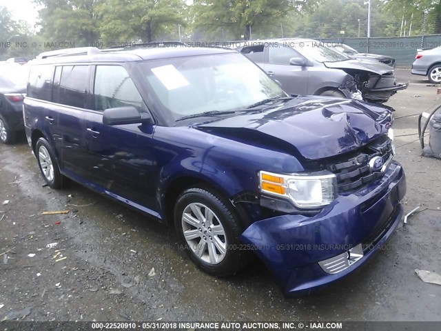 2FMGK5BC3BBD11402 - 2011 FORD FLEX SE BLUE photo 1