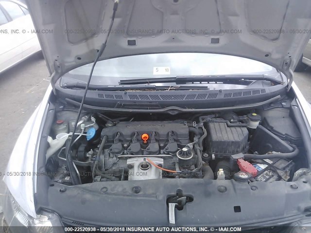 2HGFG1B6XAH538474 - 2010 HONDA CIVIC LX Gümüş foto 10