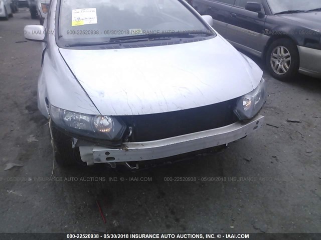 2HGFG1B6XAH538474 - 2010 HONDA CIVIC LX Gümüş foto 6