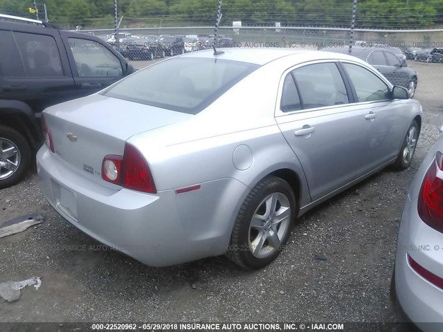 1G1ZG57B394176725 - 2009 CHEVROLET MALIBU LS 银色 照片 4