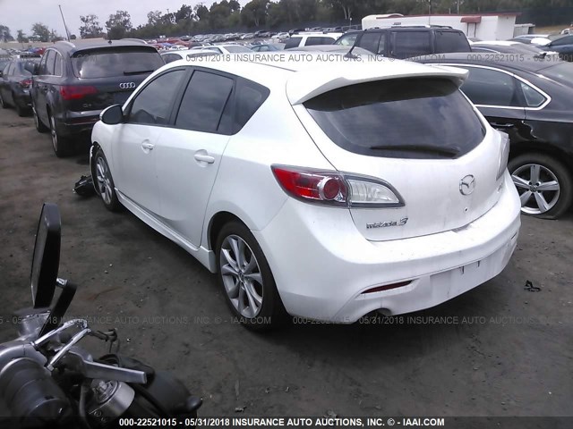 JM1BL1H68A1162405 - 2010 MAZDA 3 S WHITE photo 3