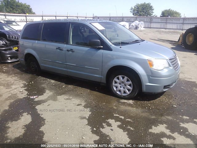 2A8HR44H58R748222 - 2008 CHRYSLER TOWN & COUNTRY LX Light Blue photo 1