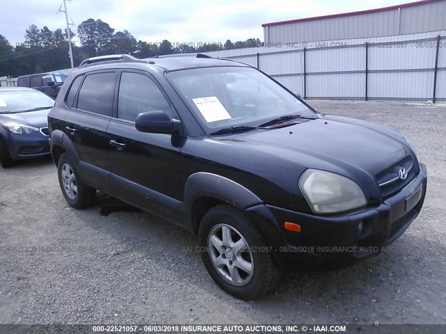 KM8JN72D35U103262 - 2005 HYUNDAI TUCSON GLS/LX BLACK photo 1