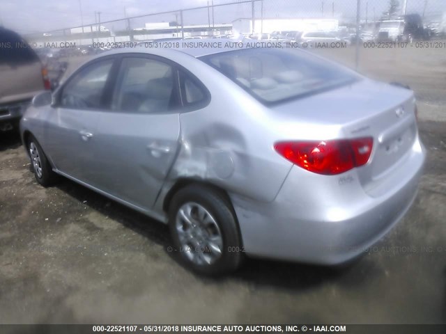 KMHDU46D09U761247 - 2009 HYUNDAI ELANTRA GLS/SE SILVER photo 3