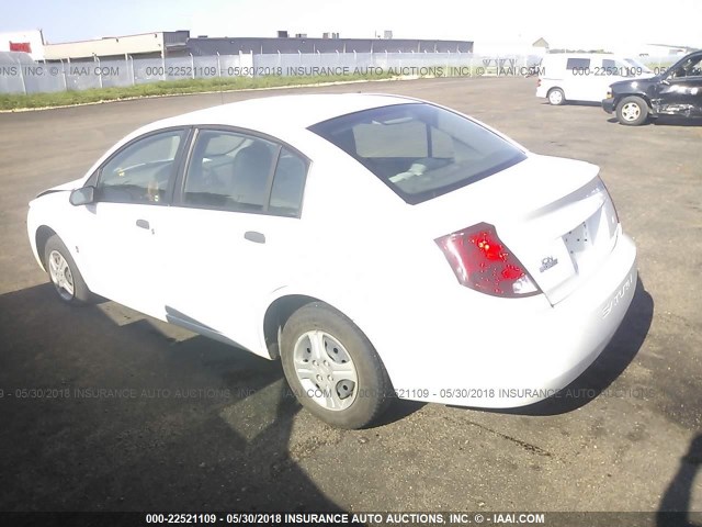 1G8AG52F64Z122999 - 2004 SATURN ION LEVEL 1 WHITE photo 3