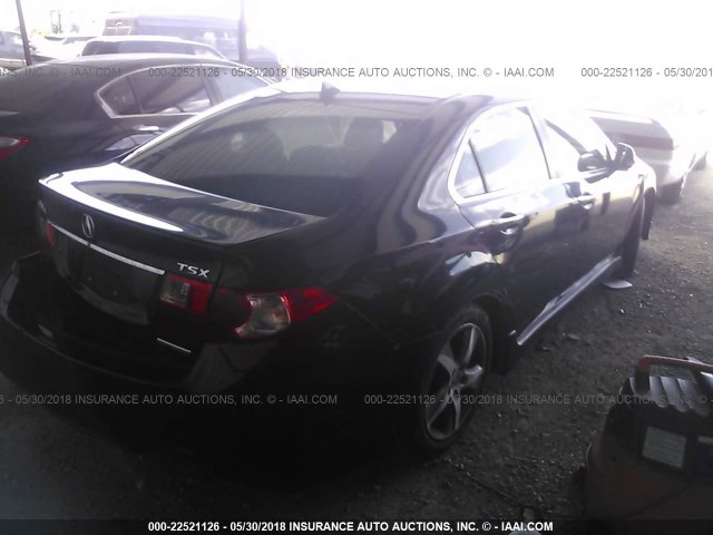 JH4CU2E86CC015843 - 2012 ACURA TSX SE BLACK photo 4