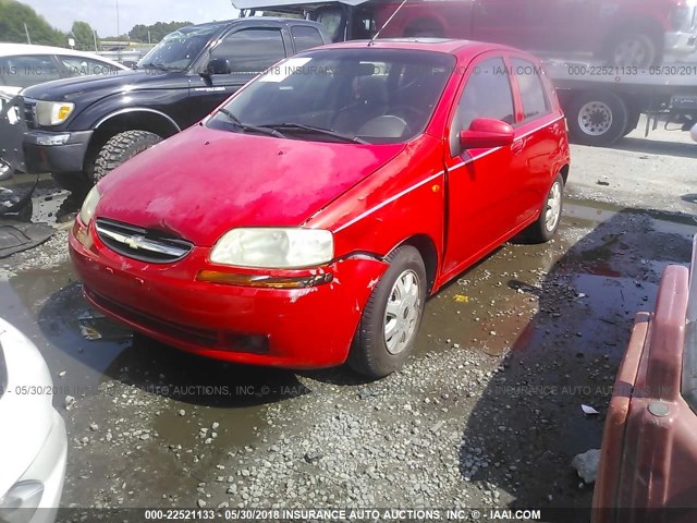 KL1TJ62614B182453 - 2004 CHEVROLET AVEO LS 红色 照片 2