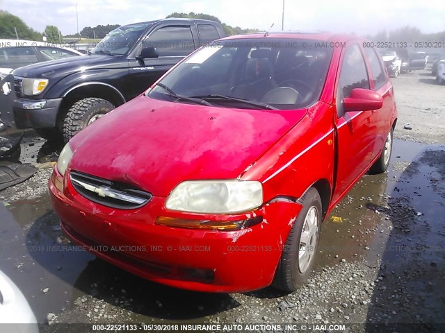 KL1TJ62614B182453 - 2004 CHEVROLET AVEO LS 红色 照片 6