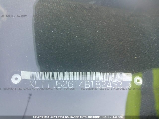 KL1TJ62614B182453 - 2004 CHEVROLET AVEO LS 红色 照片 9