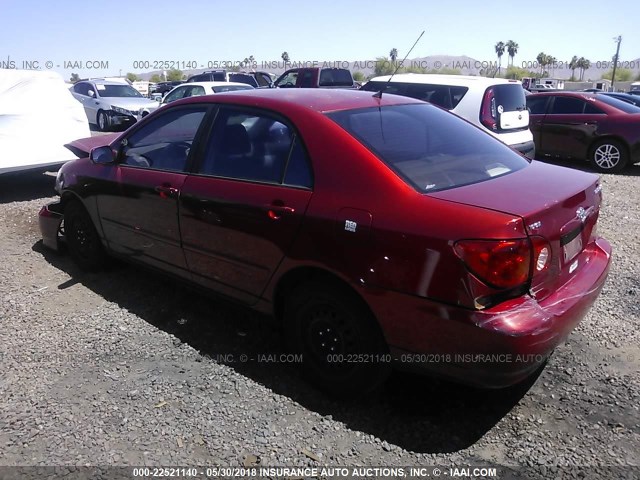 JTDBR32E130041962 - 2003 TOYOTA COROLLA CE/LE RED photo 3