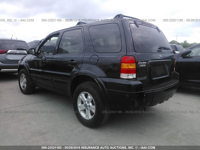 1FMYU04175KA61816 - 2005 FORD ESCAPE LIMITED BLACK photo 3