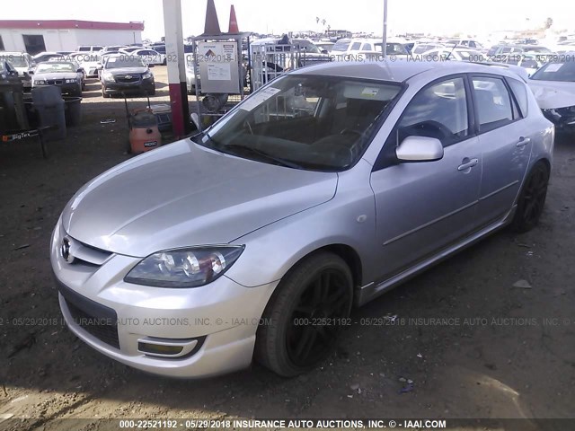 JM1BK34L471629144 - 2007 MAZDA SPEED 3 SILVER photo 2