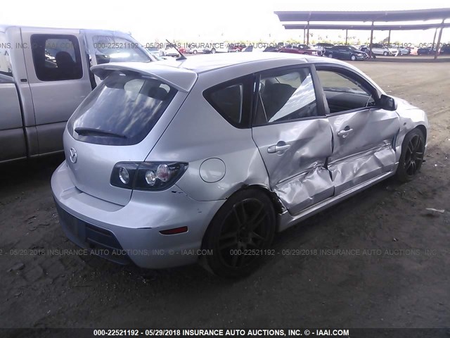 JM1BK34L471629144 - 2007 MAZDA SPEED 3 SILVER photo 4