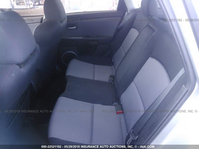JM1BK34L471629144 - 2007 MAZDA SPEED 3 SILVER photo 8
