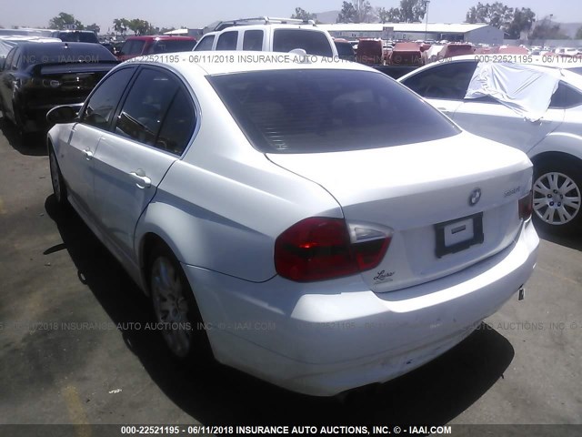 WBAVB33586KR78474 - 2006 BMW 330 I WHITE photo 3