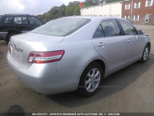 4T1BF3EK5BU207915 - 2011 TOYOTA CAMRY SE/LE/XLE SILVER photo 4