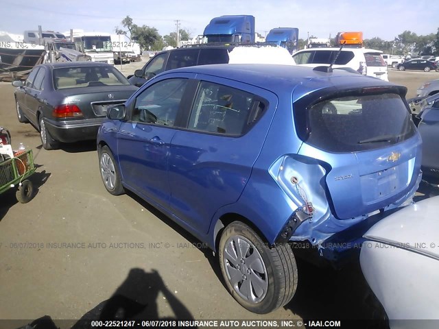 KL8CB6SA9HC737457 - 2017 CHEVROLET SPARK LS BLUE photo 3