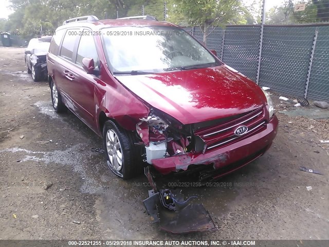 KNDMB233386246675 - 2008 KIA SEDONA EX/LX BURGUNDY photo 6