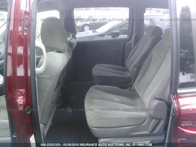 KNDMB233386246675 - 2008 KIA SEDONA EX/LX BURGUNDY photo 8