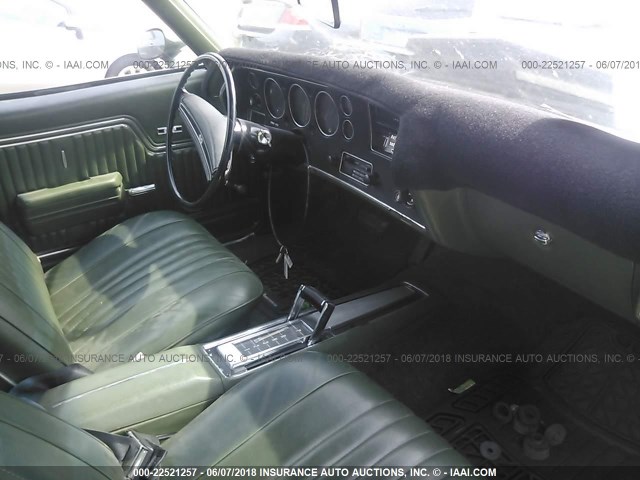 1D37J2K608549 - 1972 CHEVROLET CHEVELLE GREEN photo 5