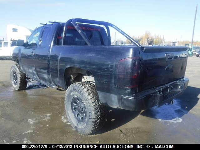 1GCRKREA9BZ271144 - 2011 CHEVROLET SILVERADO K1500 LS BLACK photo 3