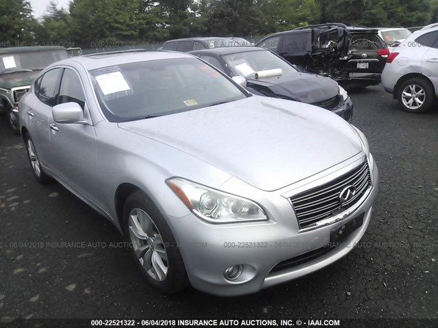 JN1BY1AR6BM375412 - 2011 INFINITI M37 X SILVER photo 1