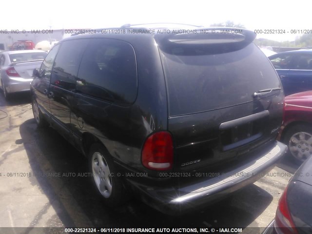 1B4GP44G8YB641063 - 2000 DODGE GRAND CARAVAN SE/SPORT BLACK photo 3