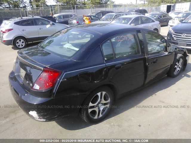 1G8AL52F25Z183411 - 2005 SATURN ION LEVEL 3 BLACK photo 4