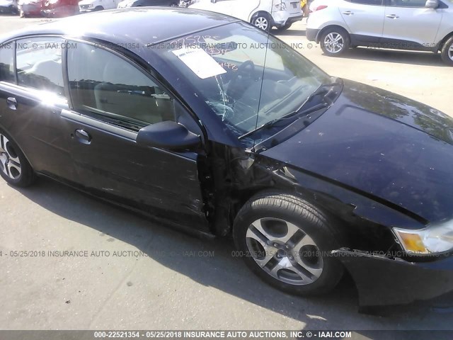 1G8AL52F25Z183411 - 2005 SATURN ION LEVEL 3 BLACK photo 6