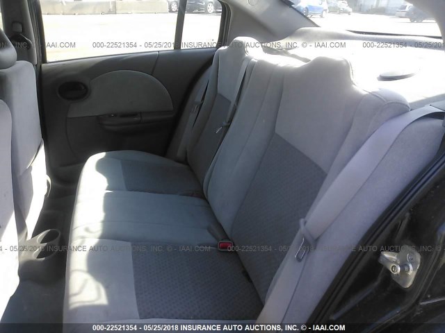 1G8AL52F25Z183411 - 2005 SATURN ION LEVEL 3 BLACK photo 8