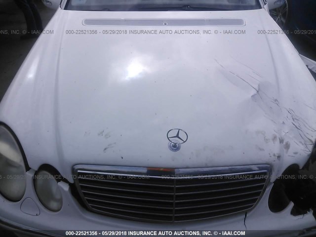 WDBUF70JX3A384853 - 2003 MERCEDES-BENZ E 500 WHITE photo 10