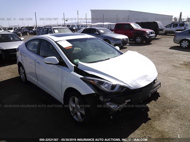 5NPDH4AE1GH777828 - 2016 HYUNDAI ELANTRA SE/SPORT/LIMITED WHITE photo 1