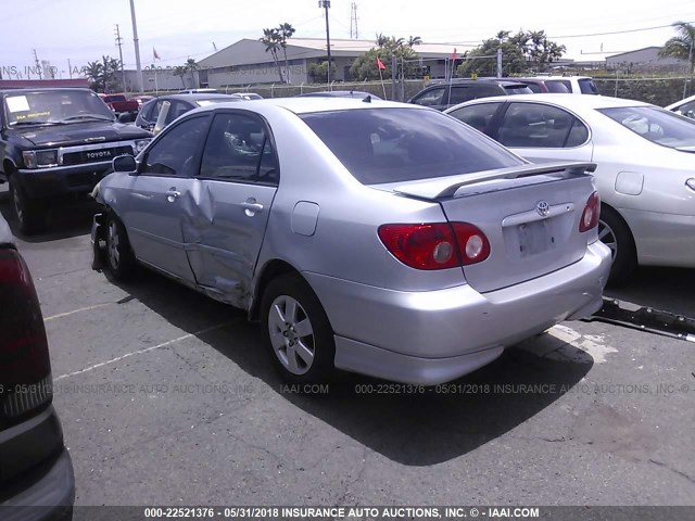 1NXBR32E06Z568562 - 2006 TOYOTA COROLLA CE/LE/S SILVER photo 3