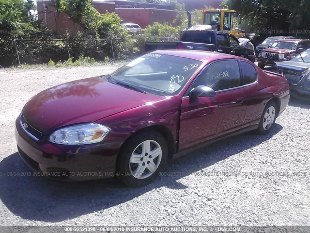 2G1WJ15K669261485 - 2006 CHEVROLET MONTE CARLO LS 红色 照片 2