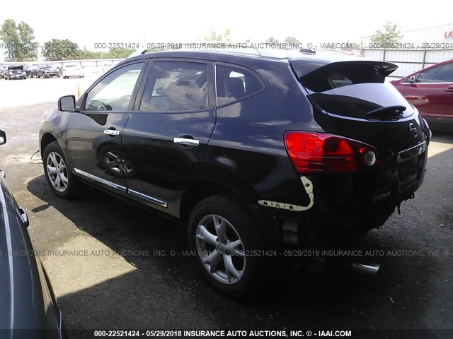 JN8AS5MT6BW575806 - 2011 NISSAN ROGUE S/SV/KROM BLACK photo 3