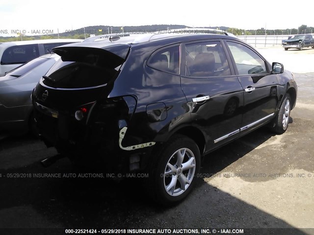 JN8AS5MT6BW575806 - 2011 NISSAN ROGUE S/SV/KROM BLACK photo 4