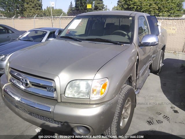 5TBRT341X6S474698 - 2006 TOYOTA TUNDRA ACCESS CAB SR5 TAN photo 2