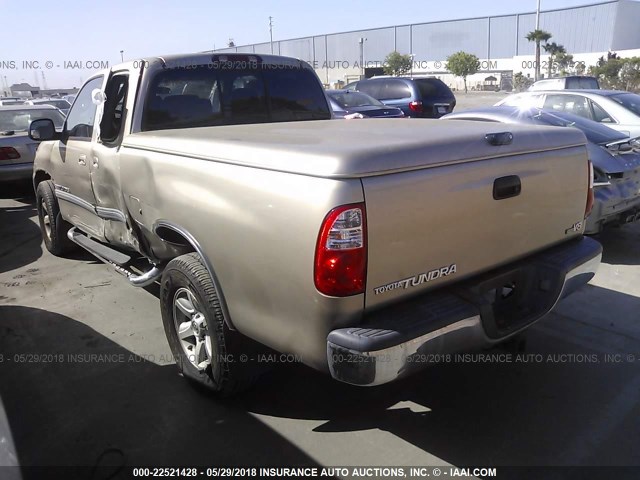 5TBRT341X6S474698 - 2006 TOYOTA TUNDRA ACCESS CAB SR5 TAN photo 3