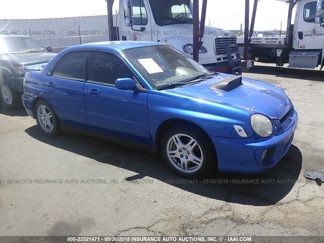 JF1GD29653G513641 - 2003 SUBARU IMPREZA WRX BLUE photo 1