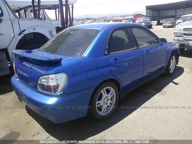 JF1GD29653G513641 - 2003 SUBARU IMPREZA WRX BLUE photo 4