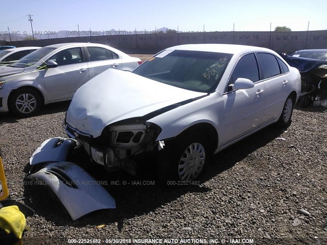 2G1WS551X69370432 - 2006 CHEVROLET IMPALA POLICE WHITE photo 2