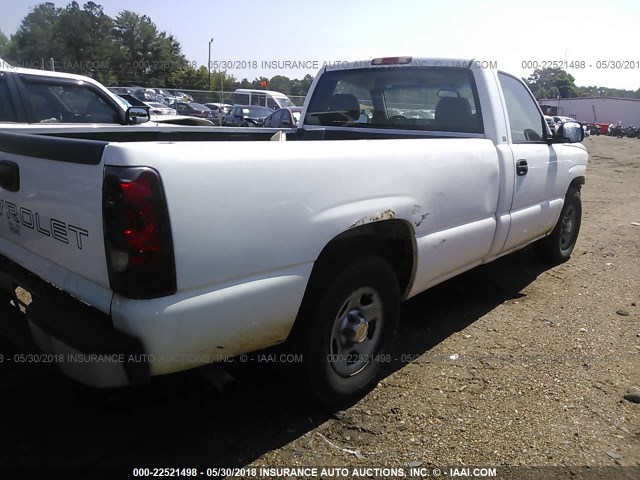 1GCEC14T23E323870 - 2003 CHEVROLET SILVERADO C1500 WHITE photo 4