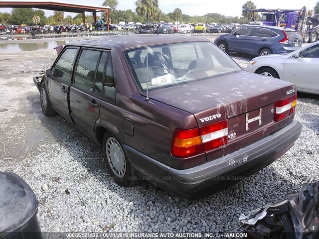 YV1JS8831NA068637 - 1992 VOLVO 940 GL BROWN photo 3