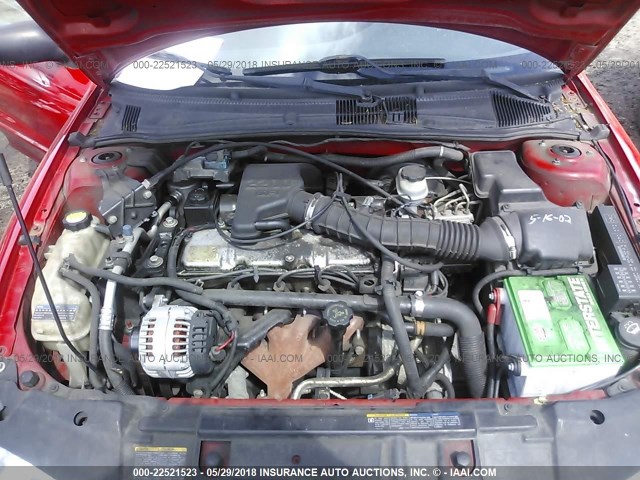 1G1JC524827258018 - 2002 CHEVROLET CAVALIER CNG RED photo 10