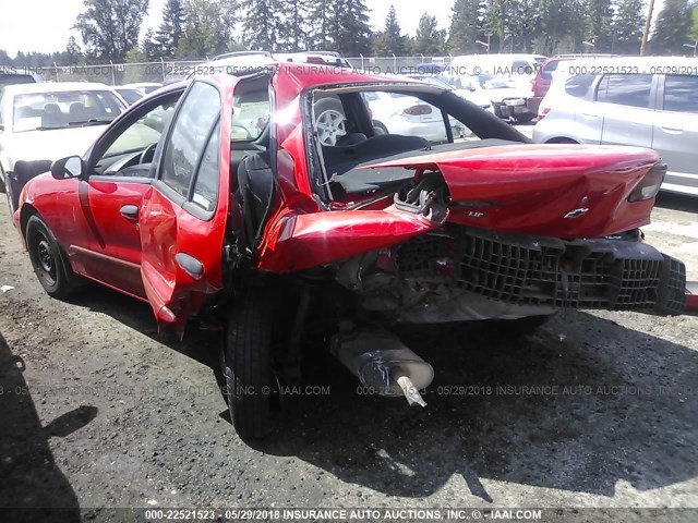 1G1JC524827258018 - 2002 CHEVROLET CAVALIER CNG RED photo 3