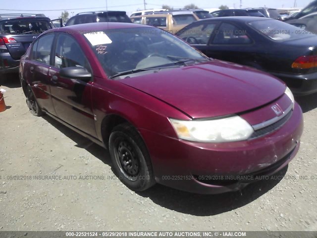 1G8AG52F44Z138781 - 2004 SATURN ION LEVEL 1 BURGUNDY photo 1