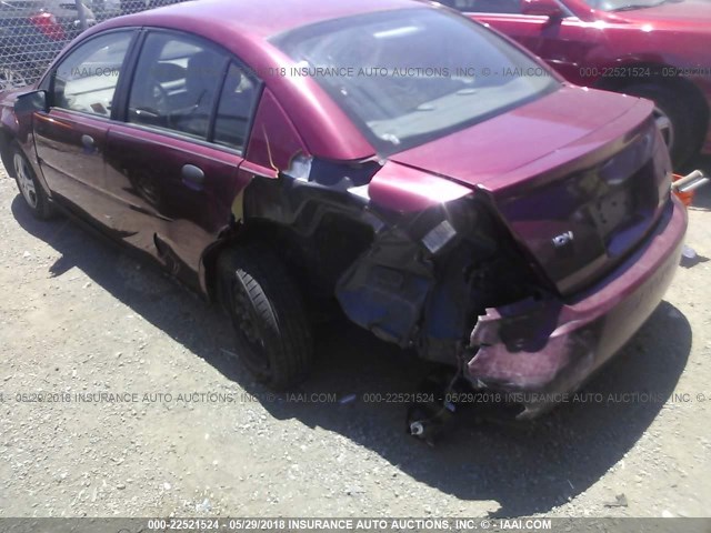 1G8AG52F44Z138781 - 2004 SATURN ION LEVEL 1 BURGUNDY photo 3